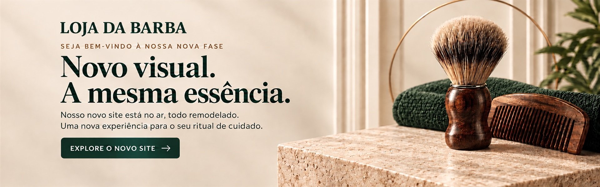 Conheça o novo site da Loja da Barba