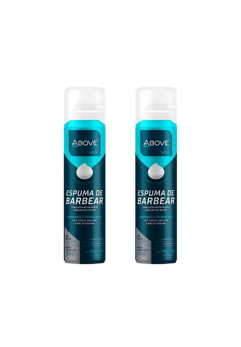 Kit 2 Espuma de Barbear Above Mentol e Aloe Vera — ABOVE