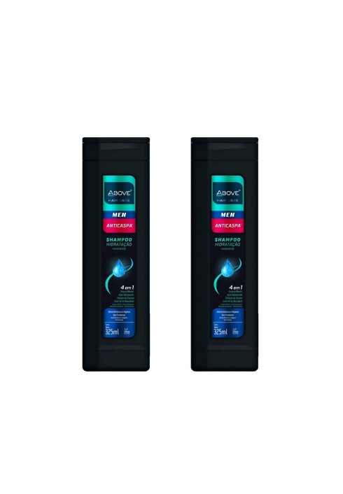 Kit 2 Shampoo Anticaspa Above Men 4 em 1 325ml — ABOVE