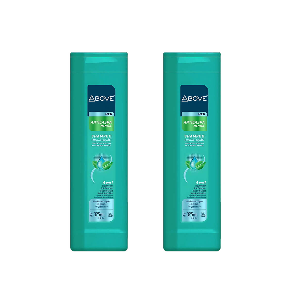 Kit 2 Shampoo Anticaspa Mentol Above Men — ABOVE