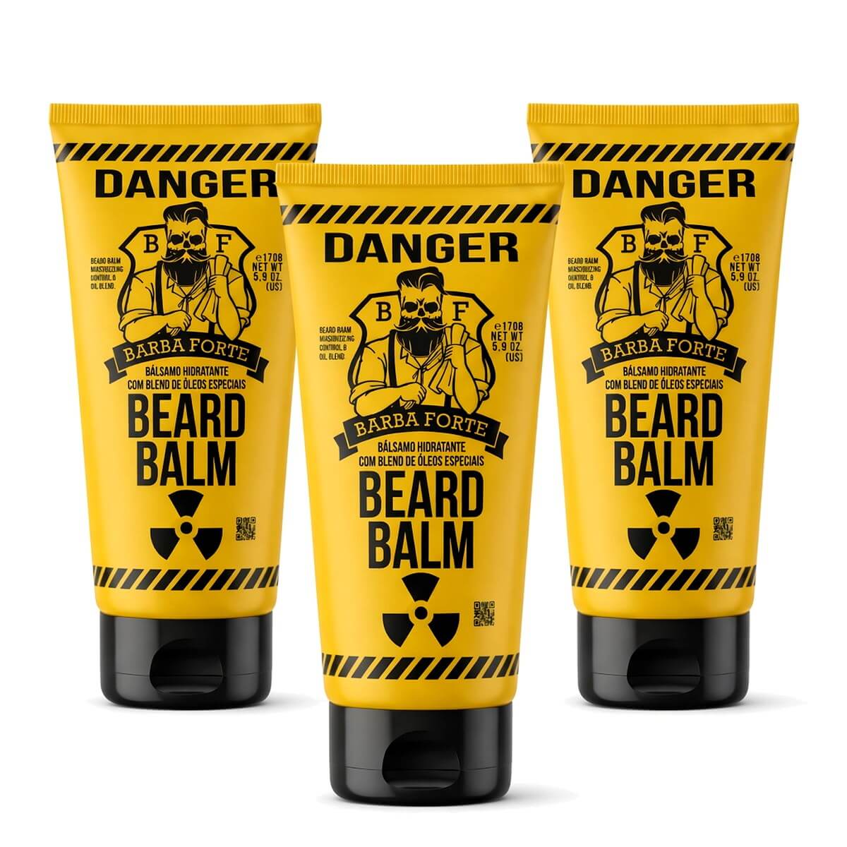 Kit 3 Balm para Barba Barba Forte Danger — BARBA FORTE