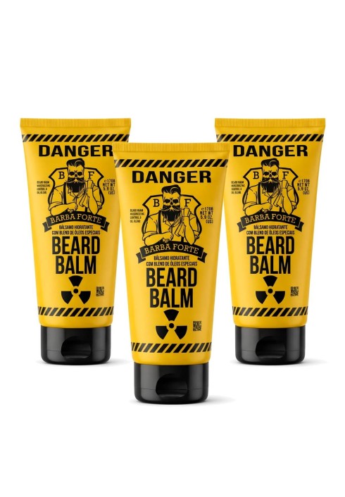 Kit 3 Balm para Barba Barba Forte Danger — BARBA FORTE