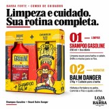 Combo Barba Forte Shampoo Gasoline + Balm Danger — BARBA FORTE