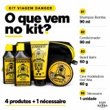 Kit Viagem Danger Barba Forte - 4 Produtos + Necessaire — BARBA FORTE
