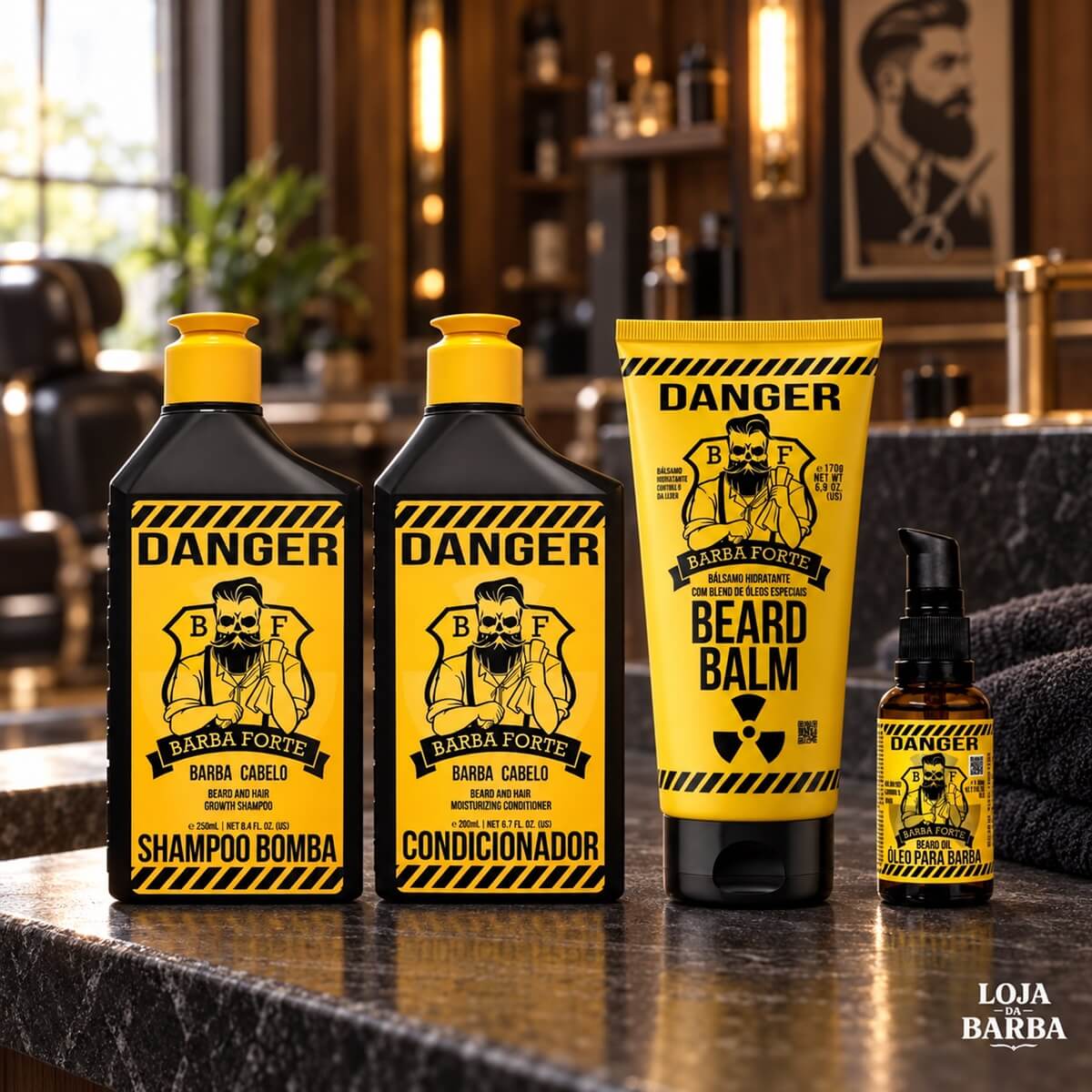 Kit para Barba Completo Barba Forte Danger — BARBA FORTE
