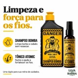 Kit Danger Barba Forte - Shampoo Bomba + Tônico Atomic — BARBA FORTE
