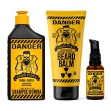 Kit para Barba Danger Barba Forte Shampoo Balm e Óleo — BARBA FORTE