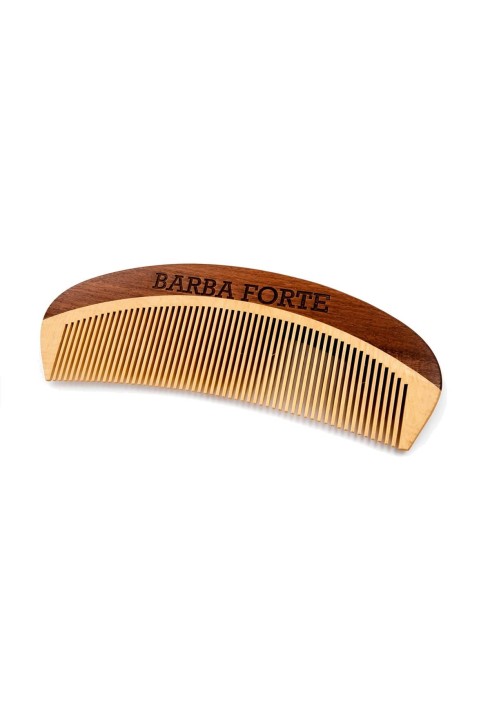 Pente de Madeira Curvo Barba Forte 12cm — BARBA FORTE