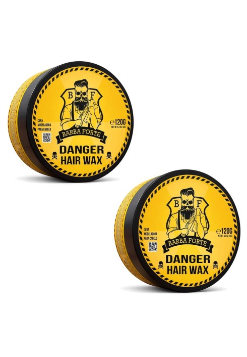 Kit 2 Cera Modeladora Danger Barba Forte - Efeito Brilho — BARBA FORTE