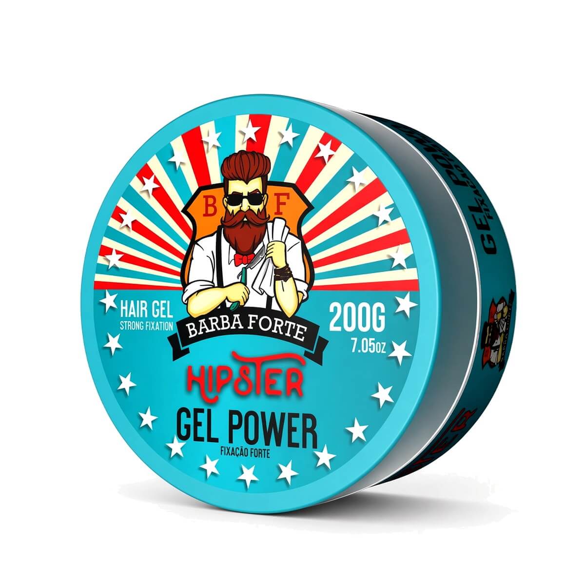 Gel para Cabelo Barba Forte Hipster Power Extra Forte — BARBA FORTE