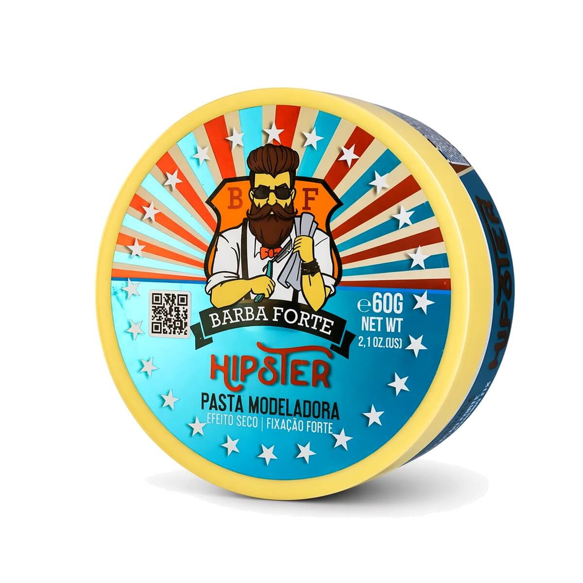 Pasta Modeladora Barba Forte Hipster 60g — BARBA FORTE