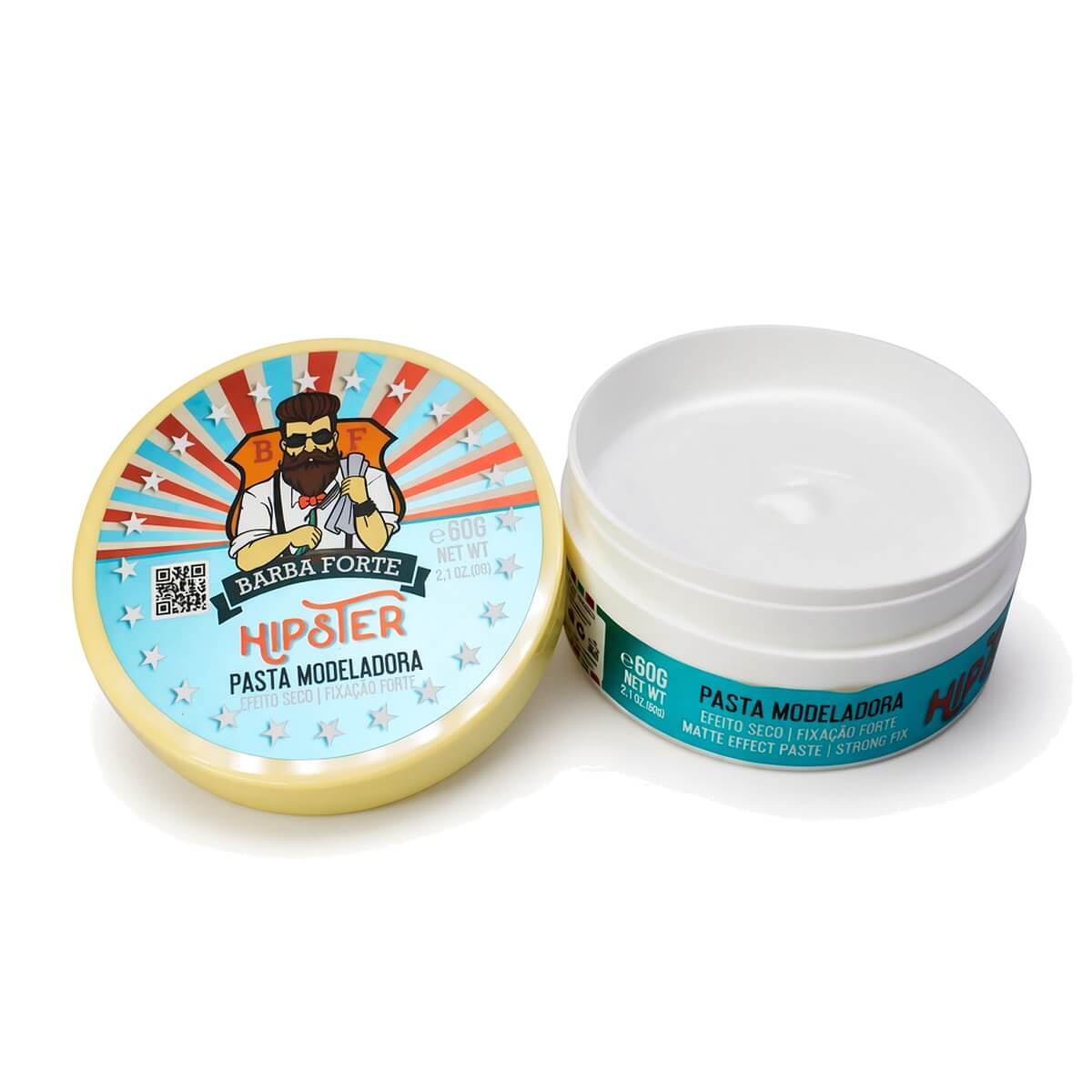 Pasta Modeladora Barba Forte Hipster 60g — BARBA FORTE