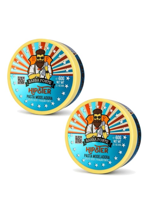 Kit 2 Pasta Modeladora Barba Forte Hipster — BARBA FORTE