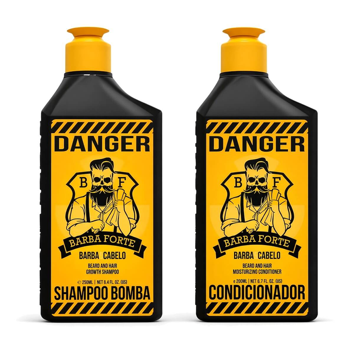 Kit para Barba Shampoo e Condicionador Barba Forte Danger — BARBA FORTE
