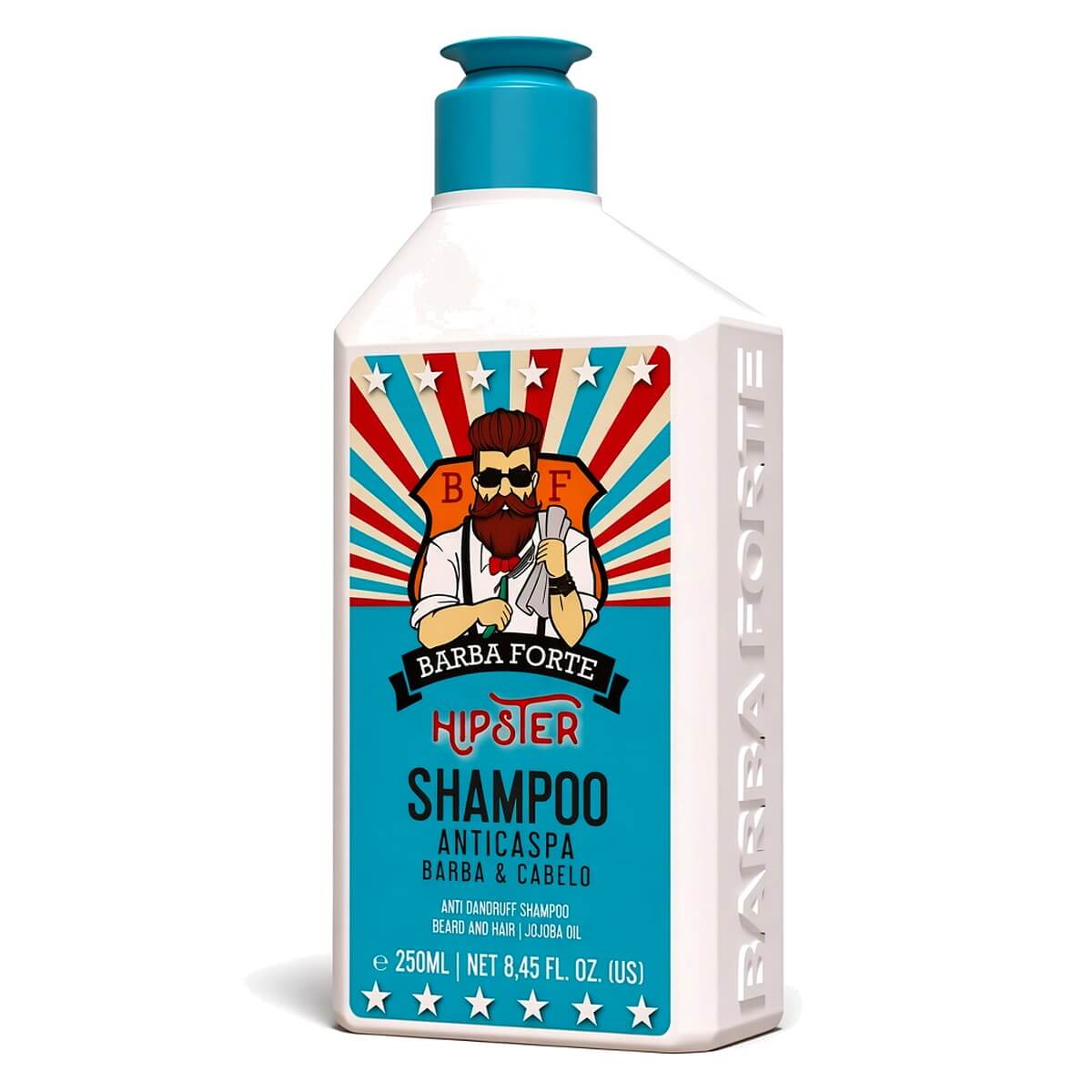 Shampoo Anticaspa Barba e Cabelo Barba Forte Hipster — BARBA FORTE