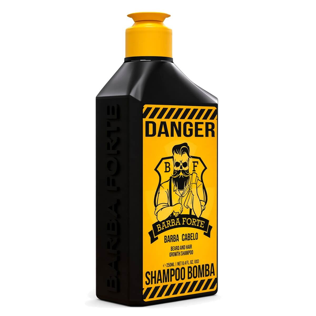 Shampoo Bomba Barba e Cabelo Barba Forte Danger 250ml — BARBA FORTE