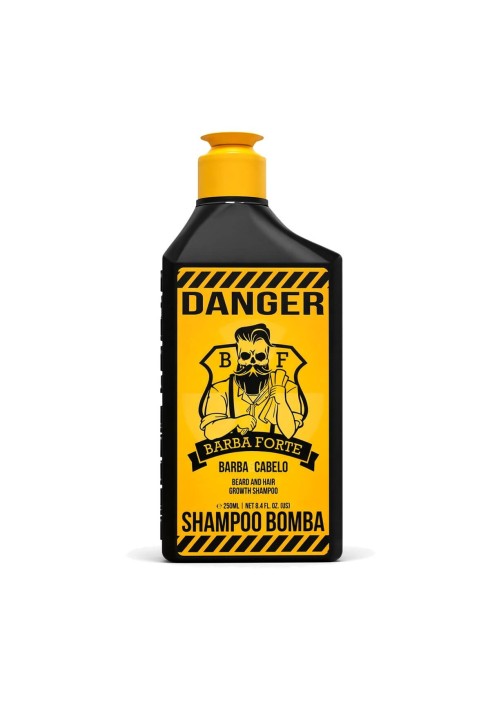 Shampoo Bomba Barba e Cabelo Barba Forte Danger 250ml — BARBA FORTE
