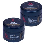 Kit 2 Ceras Modeladoras de Cabelo Bozzano 80g — BOZZANO