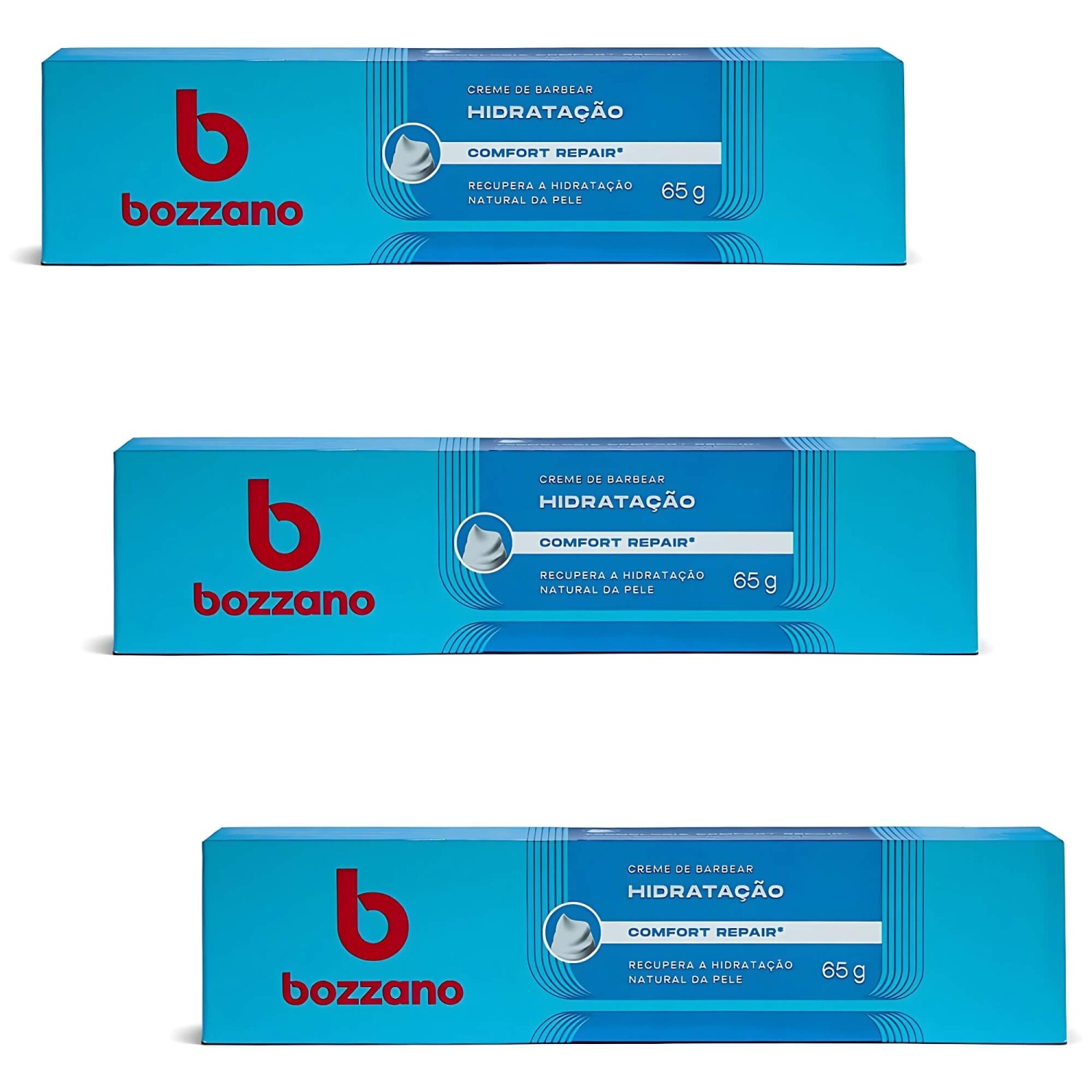Creme de Barbear Bozzano Hidratação 65g - 3 unidades — BOZZANO
