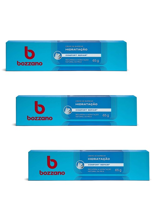Creme de Barbear Bozzano Hidratação 65g - 3 unidades — BOZZANO