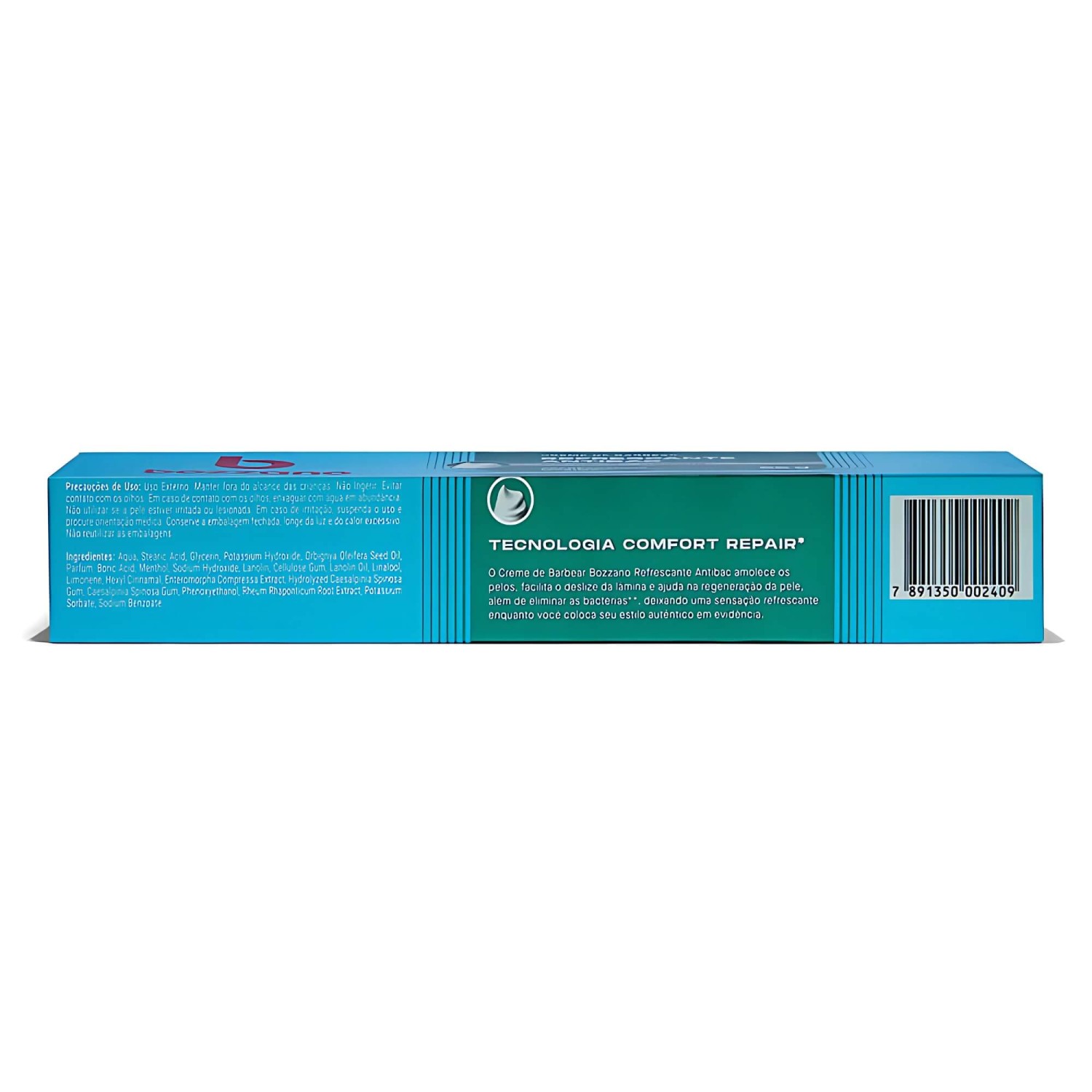 Creme de Barbear Bozzano Refrescante 65g — BOZZANO