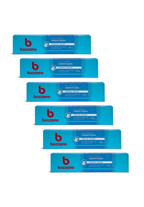 Kit 6 Unidades Creme de Barbear Bozzano Hidratação 65g — BOZZANO