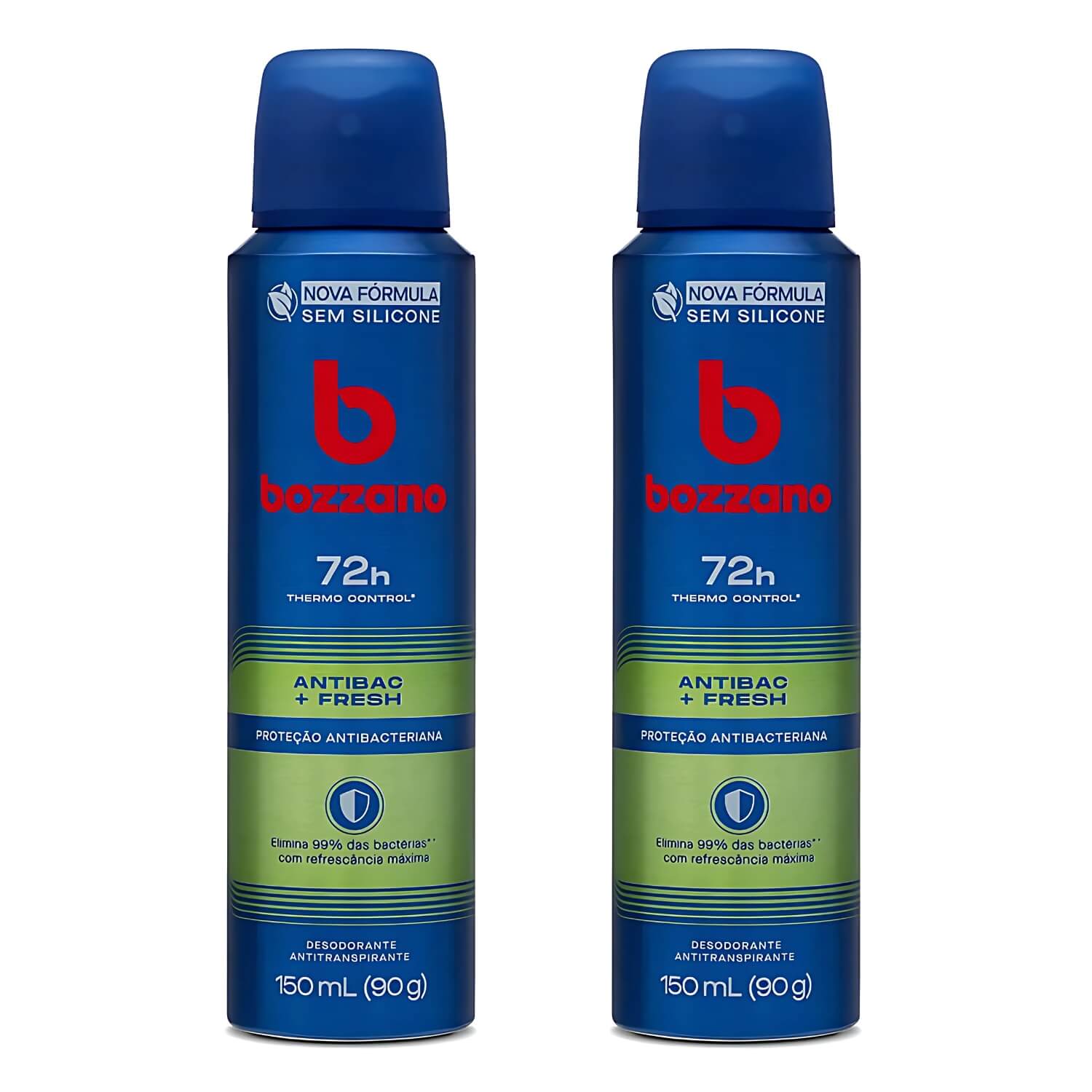 Kit 2 Unidades Desodorante Antitranspirante Bozzano Antibac Fresh — BOZZANO