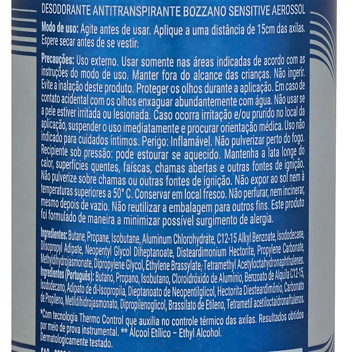 Desodorante Antitranspirante Bozzano Sensitive Sem Perfume 150ml — BOZZANO