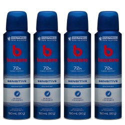 Kit 4 Unidades Desodorante Antitranspirante Bozzano Sensitive Kit 4 Unidades Desodorante Antitranspirante Bozzano Sensitive