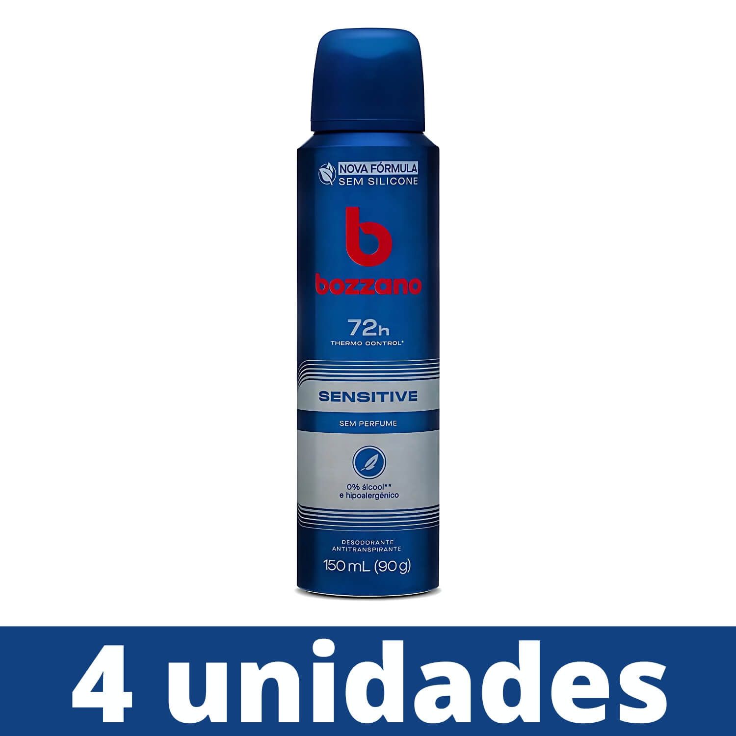 Kit 4 Unidades Desodorante Antitranspirante Bozzano Sensitive — BOZZANO