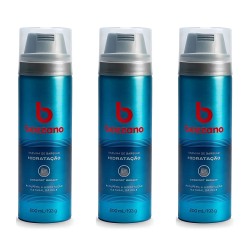 Espuma de Barbear Bozzano Hidratação 200ml 193g - 3 unidades