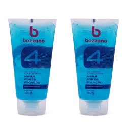 Gel Fixador Bozzano Fixação Mega Forte 150g Fator 4 - 2 unidades
