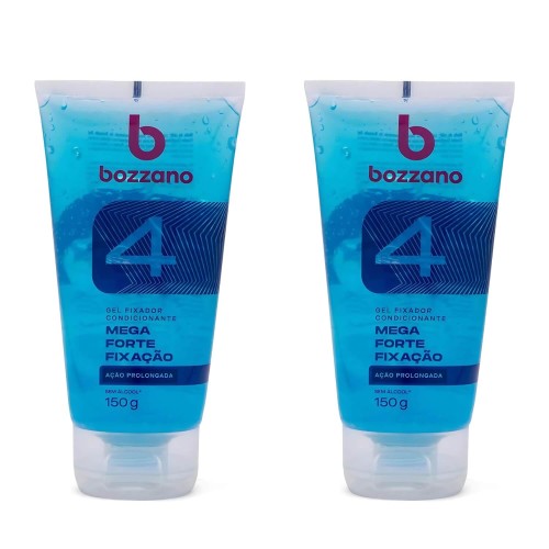 Gel Fixador Bozzano Fixação Mega Forte 150g Fator 4 - 2 unidades