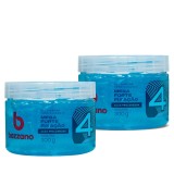 Kit 2x Gel Fixador de Cabelo Bozzano Fator 4 Mega Forte 300g — BOZZANO