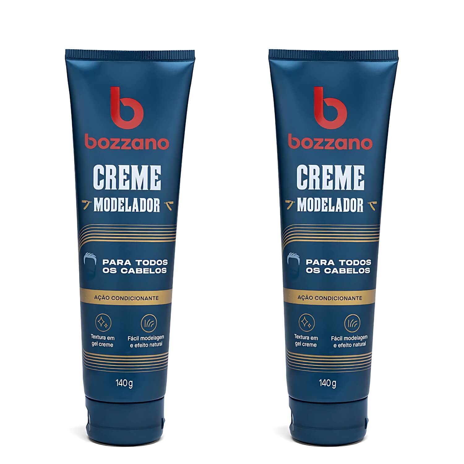 Kit 2 Unidades Creme Modelador de Cabelo Bozzano 140g — BOZZANO