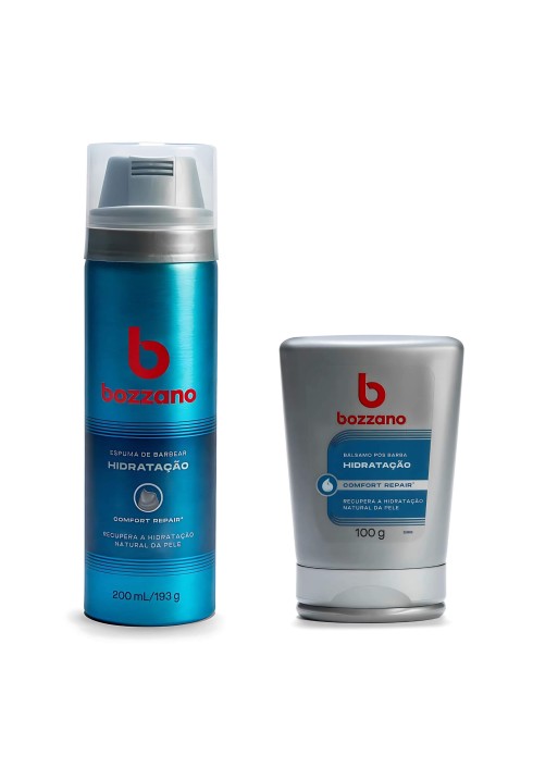 Kit Espuma de Barbear e Pós Barba Bozzano Hidratação — BOZZANO