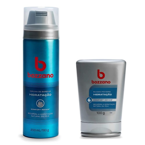 Kit Espuma de Barbear e Pós Barba Bozzano Hidratação