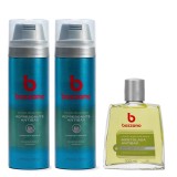 Kit 2 Espuma de Barbear e Loção Pós Barba Bozzano Mentolada Antibac — BOZZANO