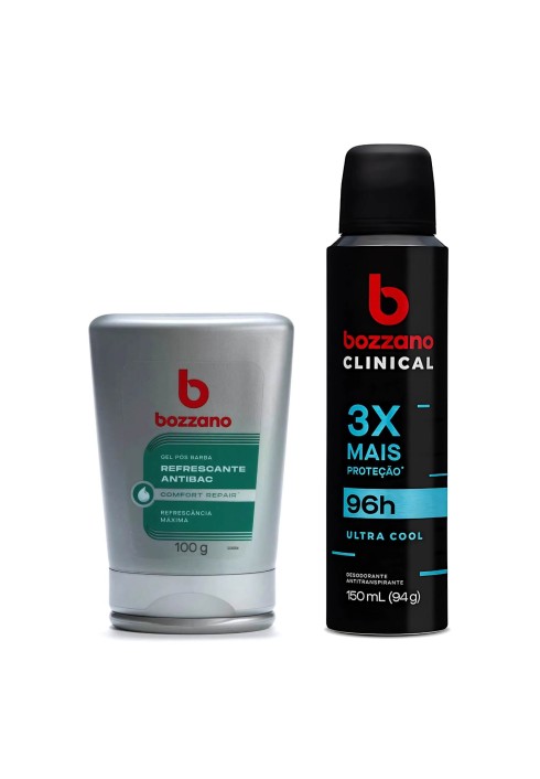 Kit Bozzano Gel Pós Barba Refrescante + Desodorante 150ml — BOZZANO