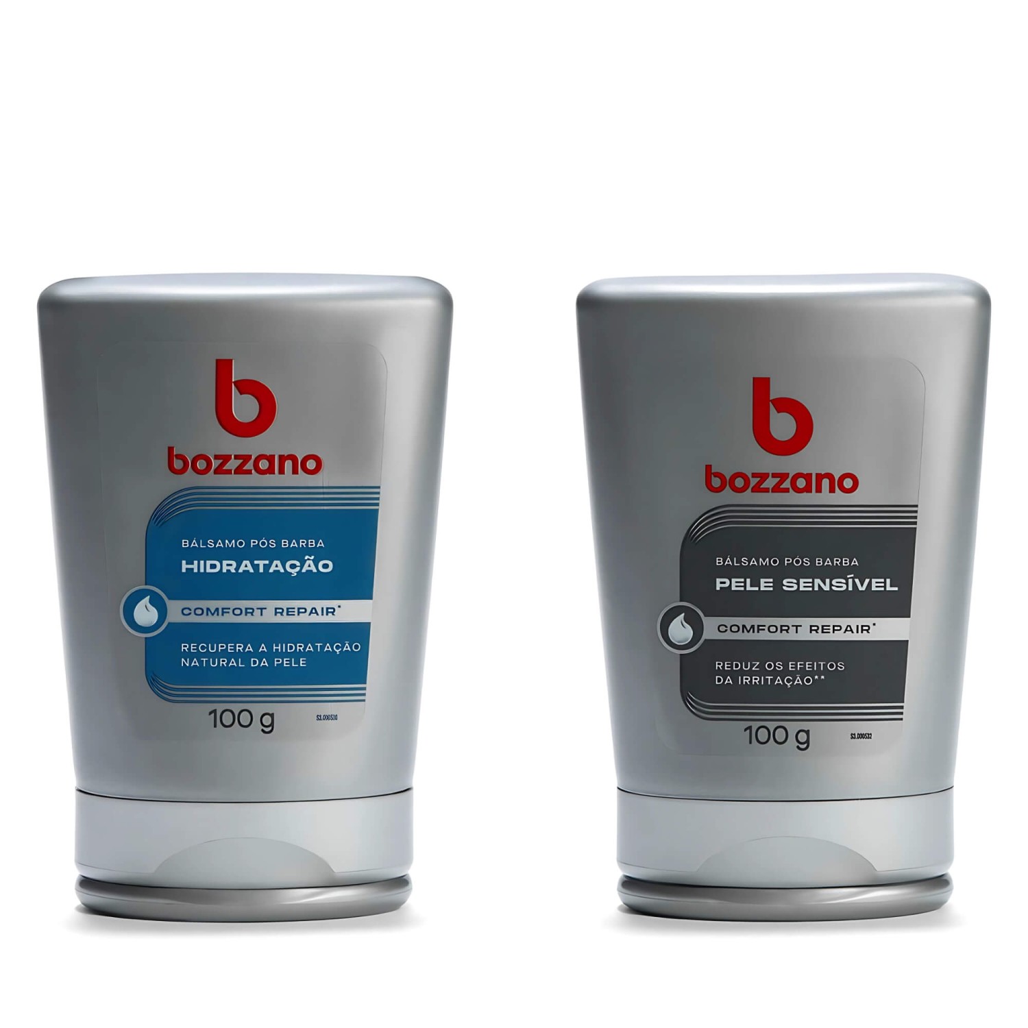 Kit 2 Bálsamos Pós Barba Bozzano Hidratação e Pele Sensível 100g — BOZZANO