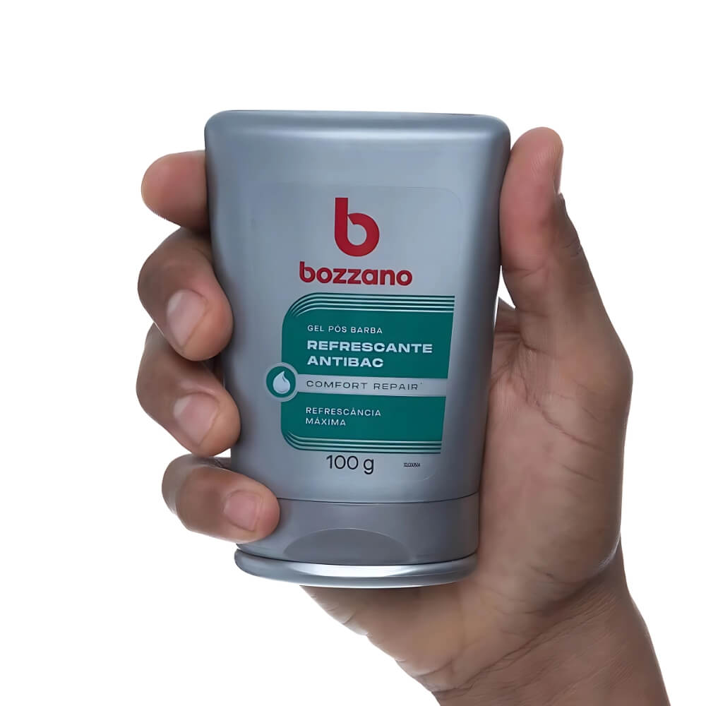 Kit 2 Unidades Gel Pós Barba Bozzano Refrescante Antibac 100g — BOZZANO