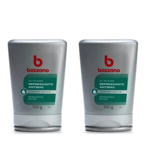 Gel Pós-Barba Bozzano Refrescante Antibac 100g - 2 unidades