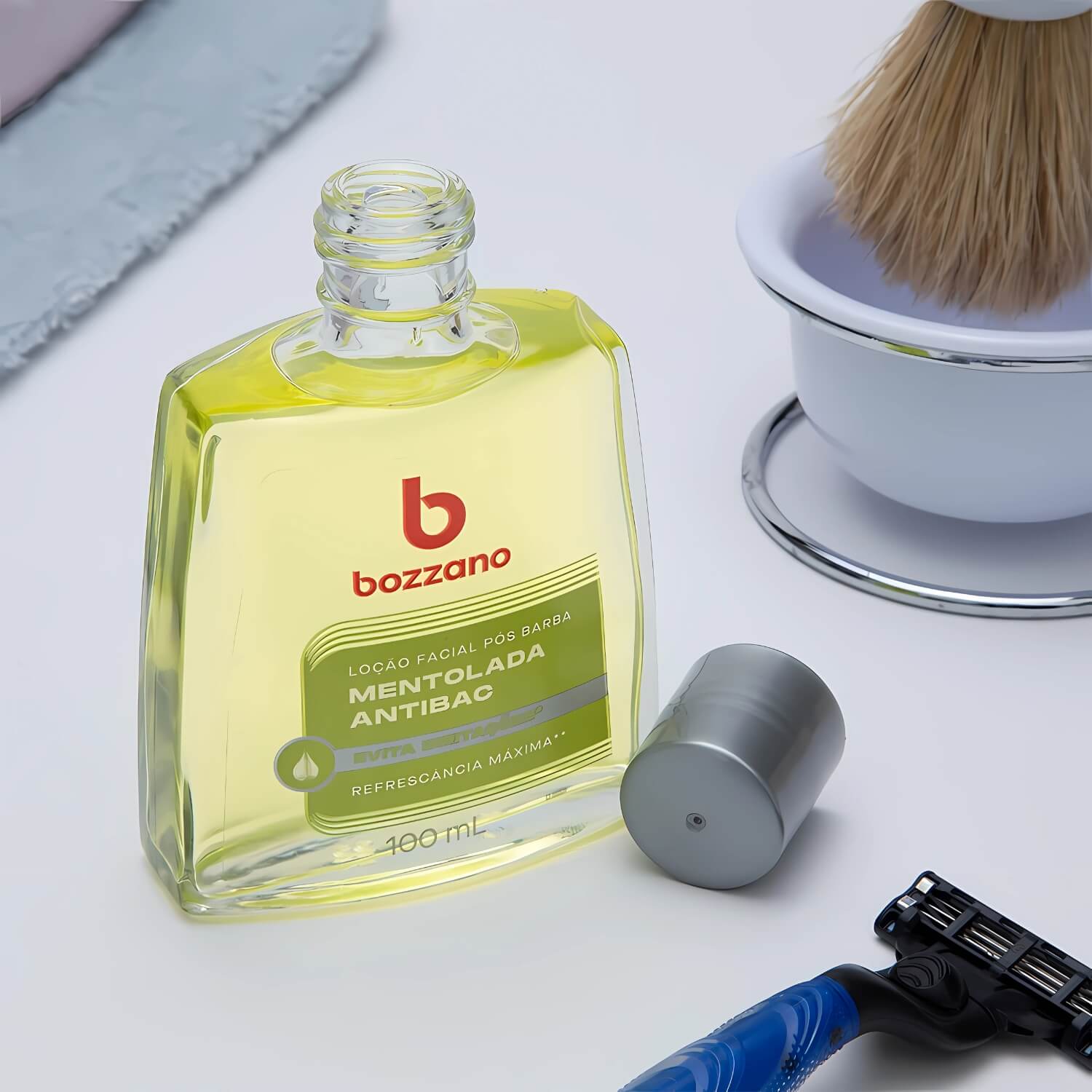Loção Pós Barba Bozzano Mentolada Antibac 100ml — BOZZANO