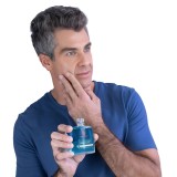 Kit 2 Unidades Creme de Barbear Pele Sensível e Loção Pós Barba Bozzano Night Blue — BOZZANO