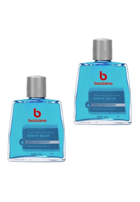 Kit 2x Loção Pós Barba Bozzano Night Blue Suave 100ml — BOZZANO