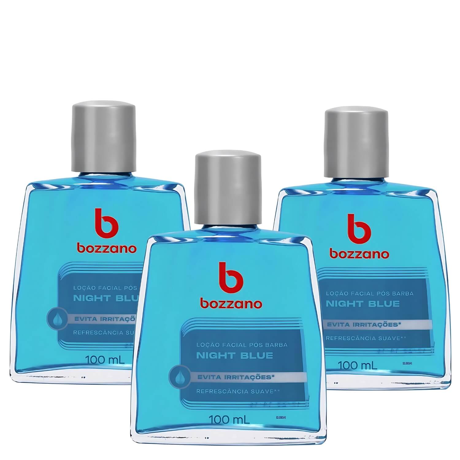 Kit 3 Loção Pós Barba Bozzano Night Blue Suave 100ml — BOZZANO