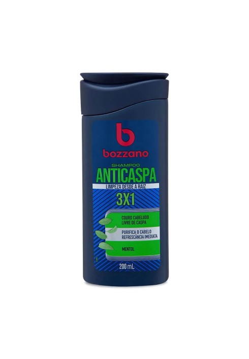 Shampoo para Cabelo Anticaspa 3x1 Bozzano 200ml — BOZZANO