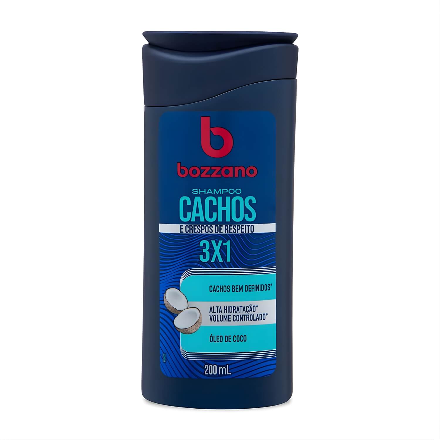 Shampoo para Cabelo Cachos e Crespos 3x1 Bozzano 200ml — BOZZANO