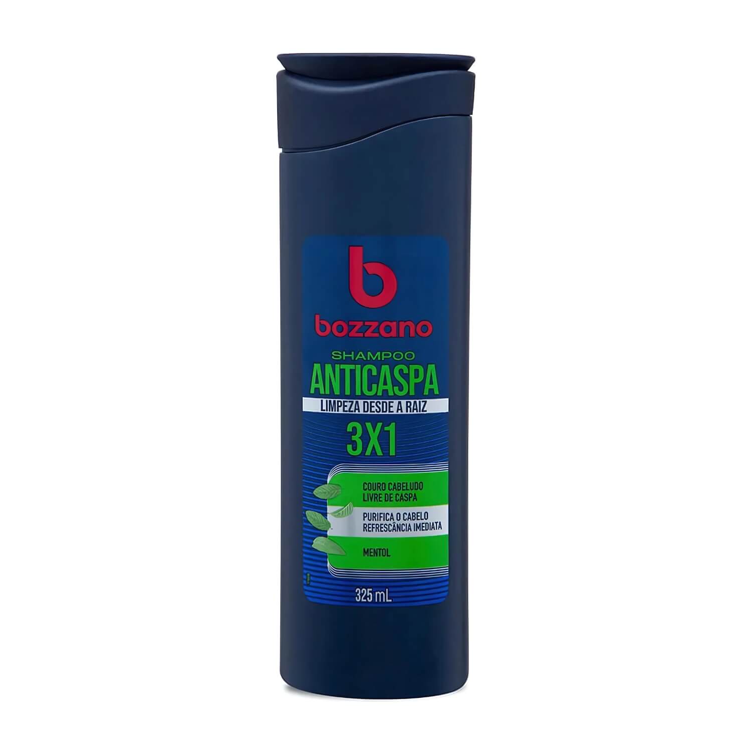 Kit 2 Unidades Shampoo para Cabelo Anticaspa 3x1 Bozzano 325ml — BOZZANO