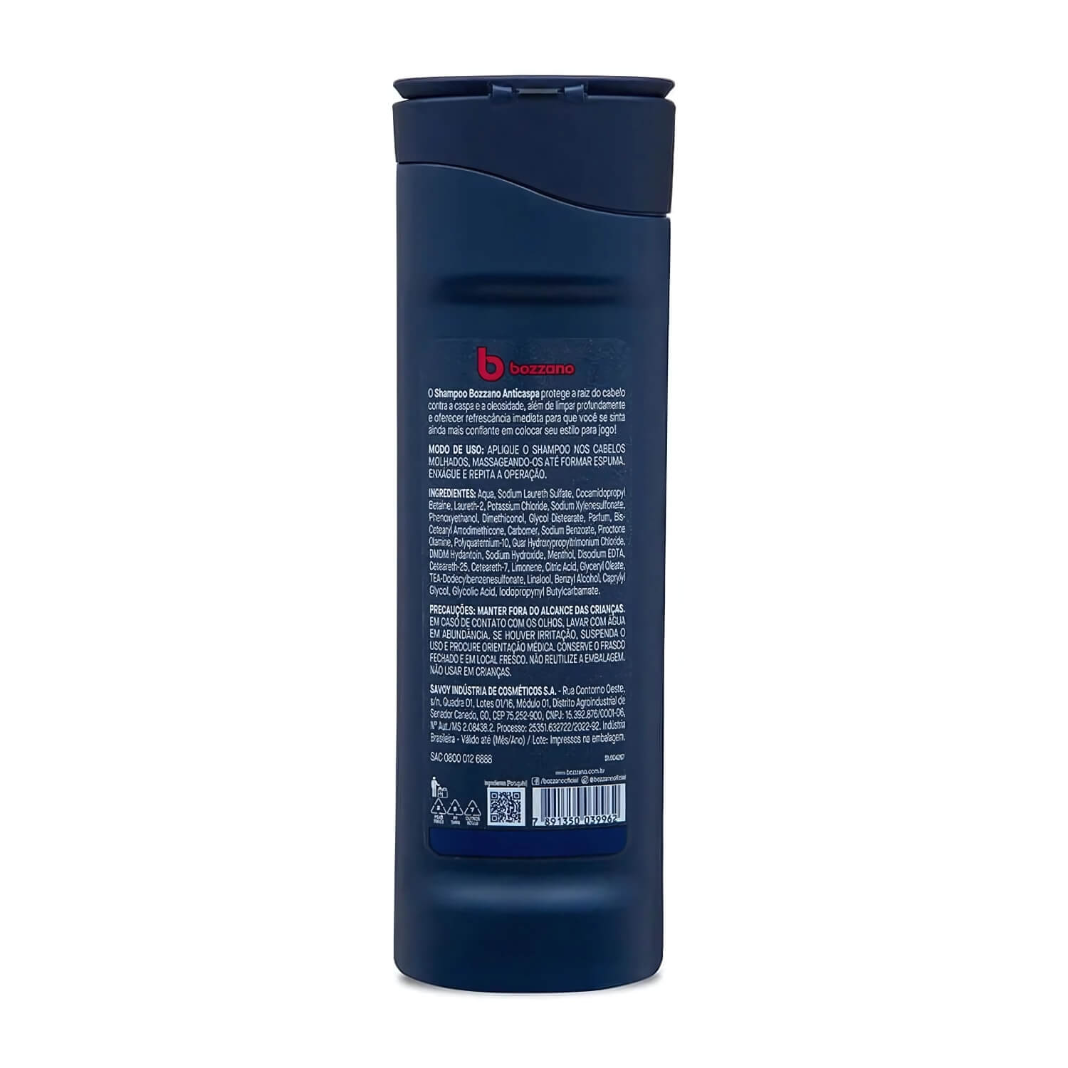 Kit 2 Unidades Shampoo para Cabelo Anticaspa 3x1 Bozzano 325ml — BOZZANO